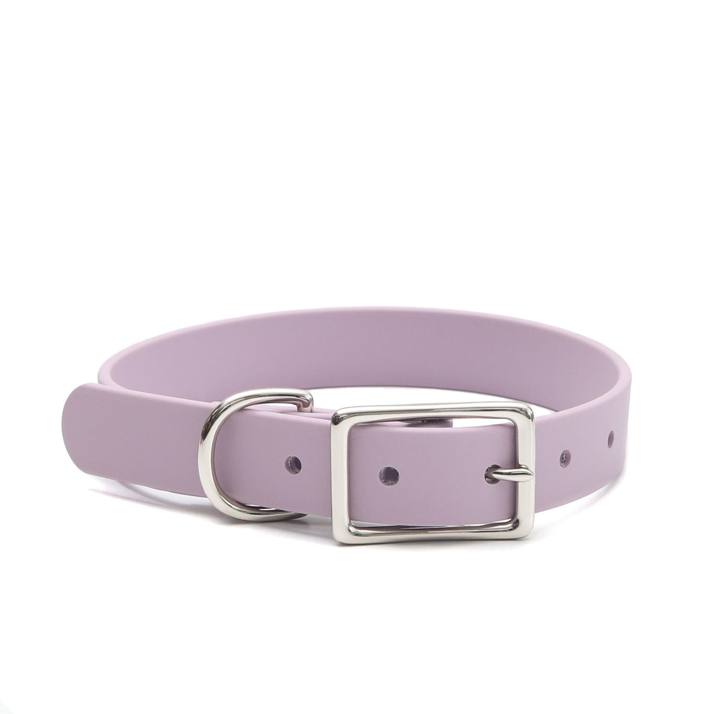 Mimi Green Waterproof Personalized Dog Collar Collar Mimi Green 7 to 10 inches (5/8" width) Lavender 