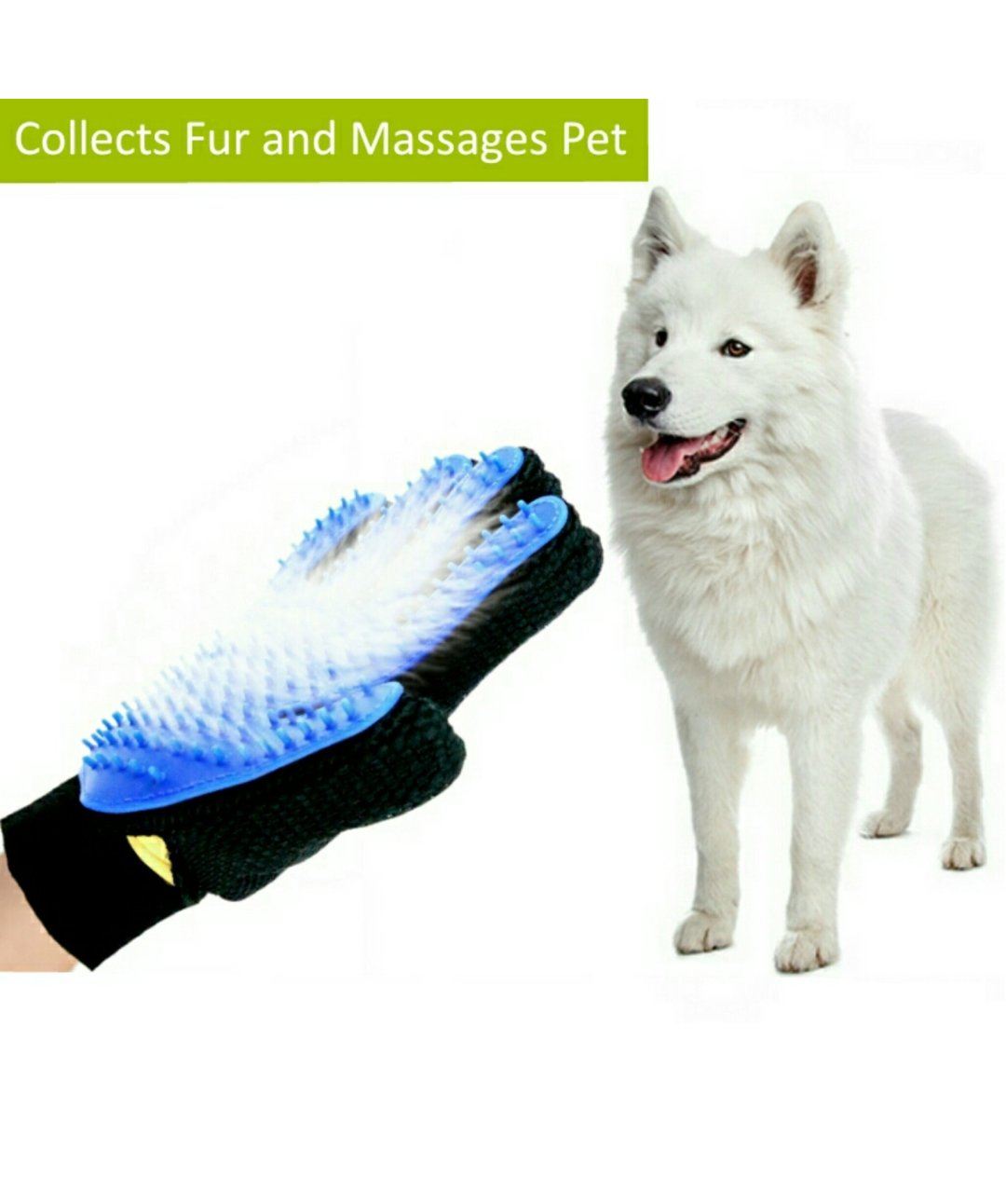 Swizzpets Silicone Dog and Cat grooming glove