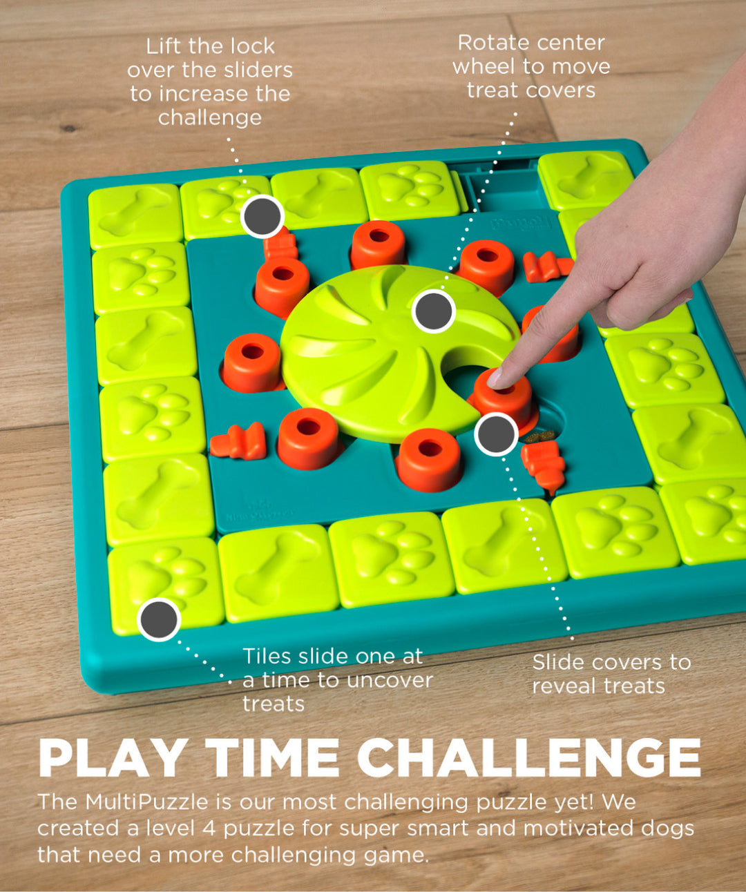 Challenge Slider Dog Puzzle Toy  Dog puzzle toys, Puzzle toys, Dog puzzles