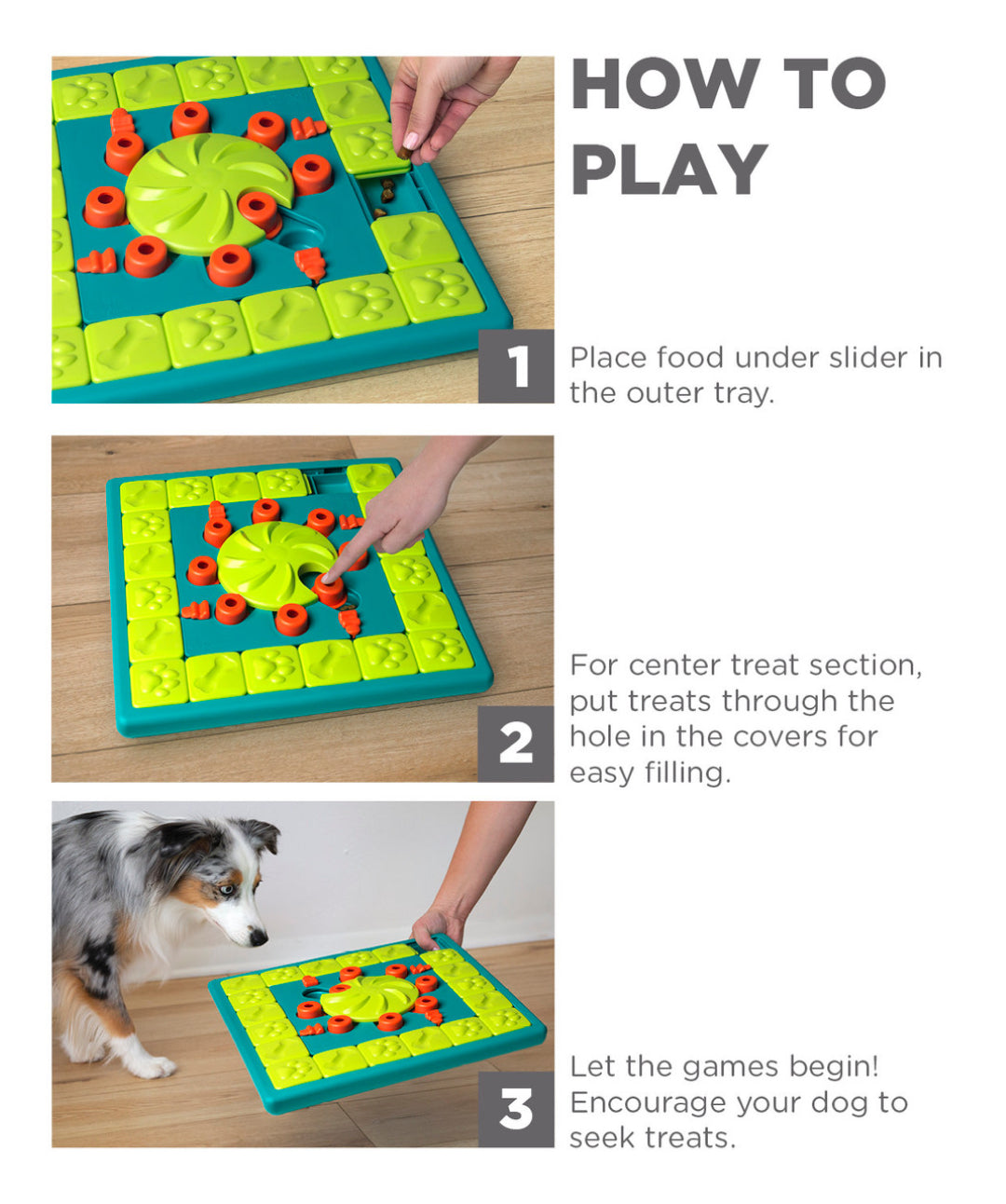 Dog Puzzle Toys Interactive Treat Puzzle Toy for Smart Dogs (Level 2-3)