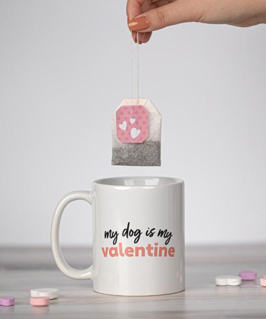‘My Dog Is My Valentine’ Mug Mug Rover Store 