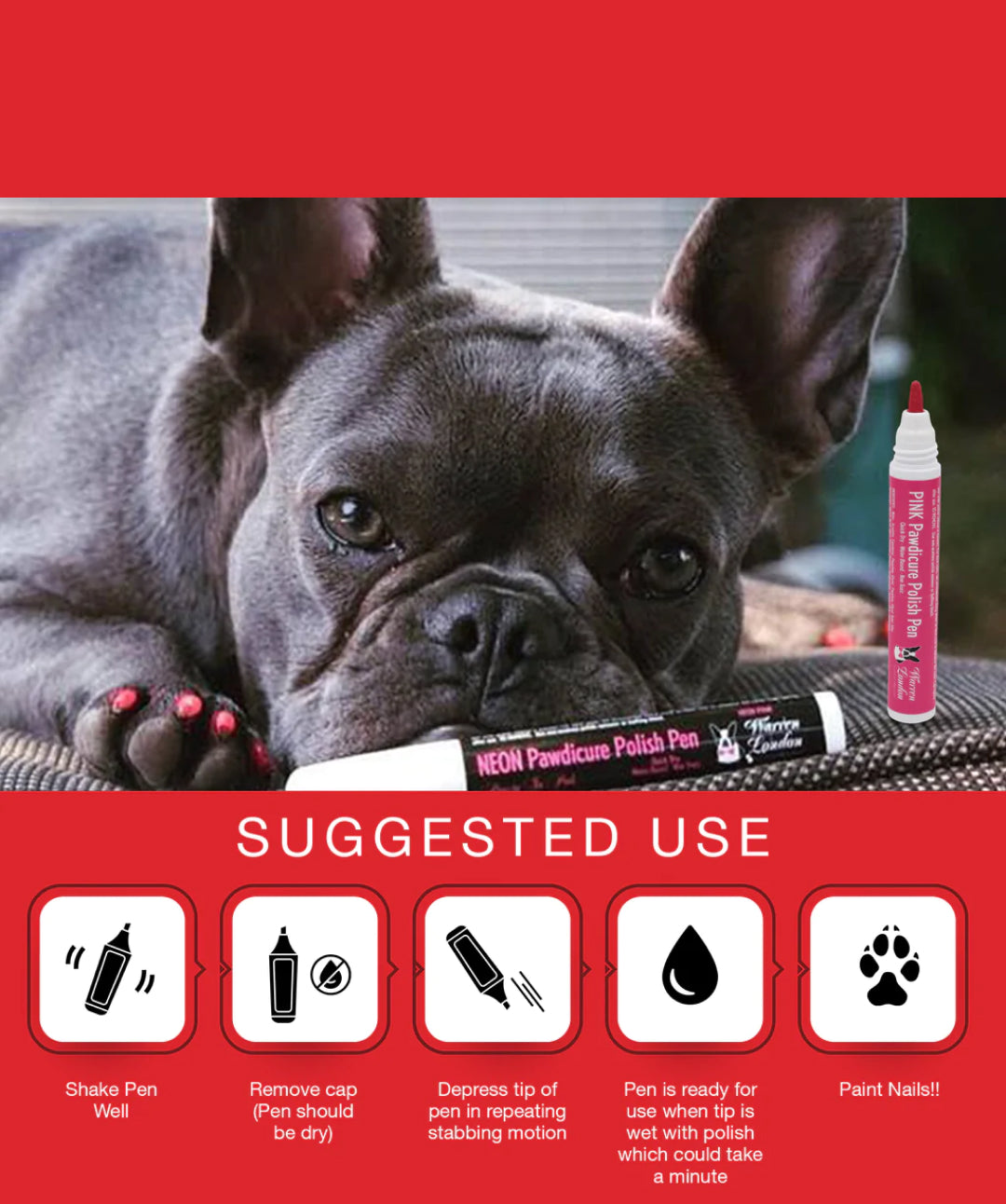Pawdicure Polish Pens for Dogs Accessories Rover 