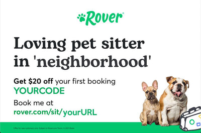 ‘Pet Sitter’ Neighborhood Two-Sided Lawn Sign Business Promotional Materials Rover Store 