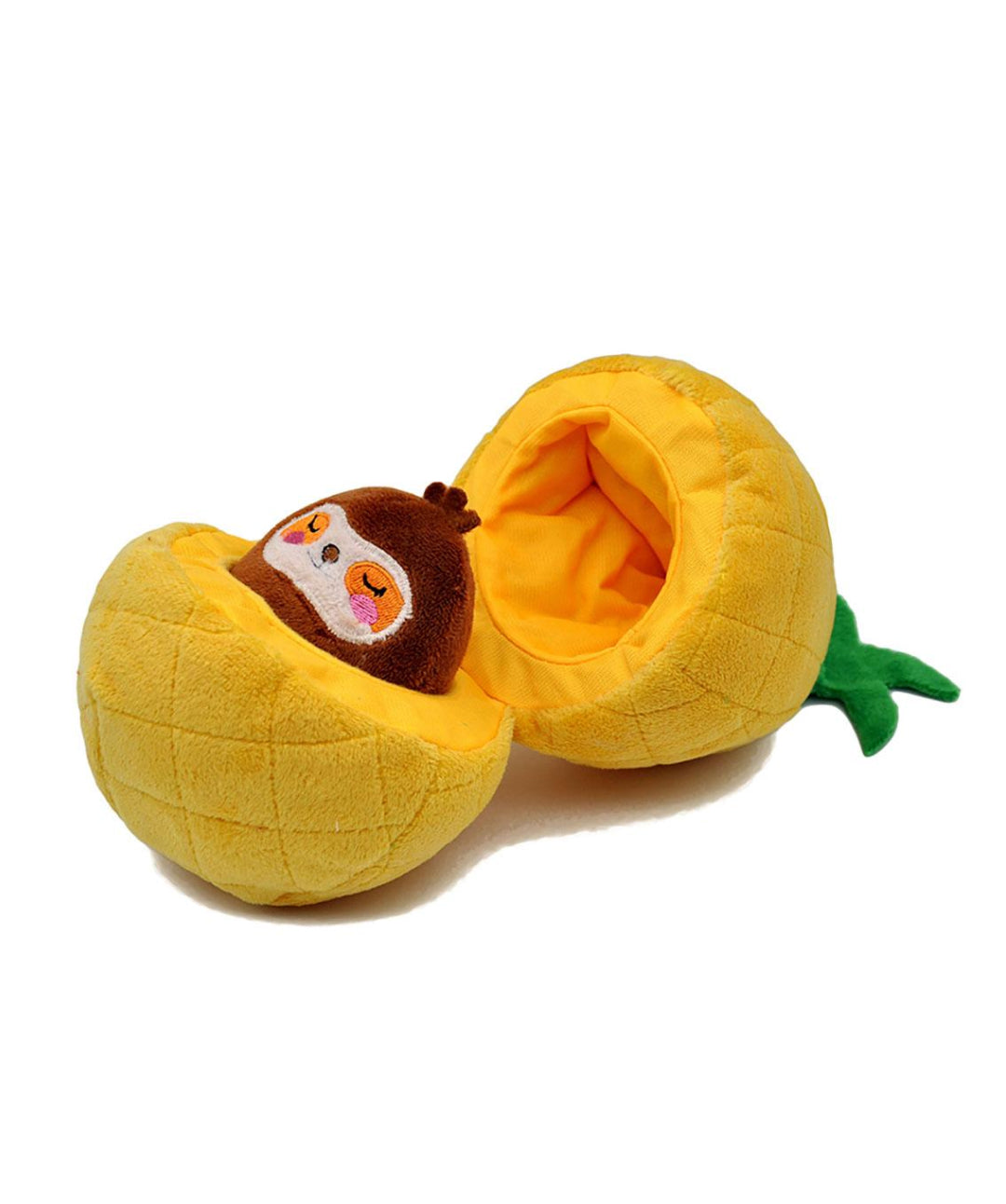 Pineapple & Sloth Plush Puzzle Dog Toy Toys HugSmart 