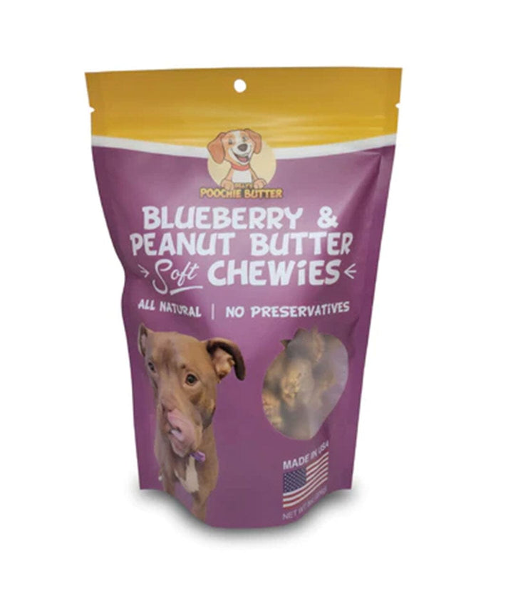 Poochie Butter Peanut Butter & Blueberry Soft Chewies Dog Treats Dog Treats Rover 