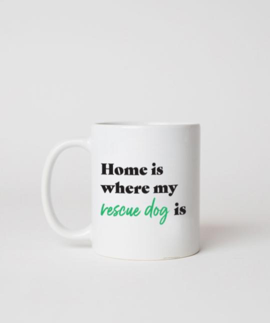 Rescue Dog ‘Home Is Where’ Mug Mug Rover Store 