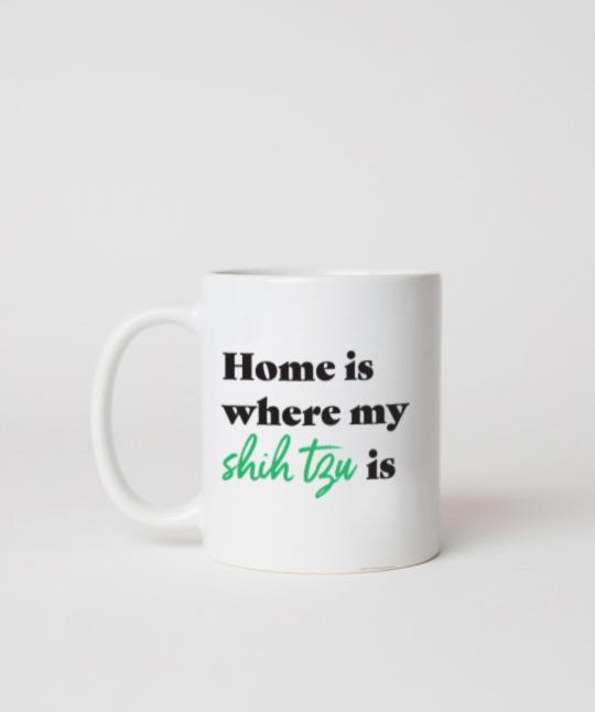 Shih Tzu ‘Home Is Where’ Mug Mug Rover Store 