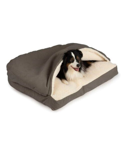 Snoozer Cozy Cave Rectangle Dog Bed Dog bed Snoozer Pet Products Small Anthracite Luxury Microsuede