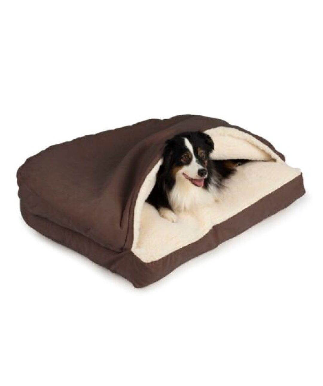 Snoozer Cozy Cave Rectangle Dog Bed Dog bed Snoozer Pet Products Small Hot Fudge Luxury Microsuede