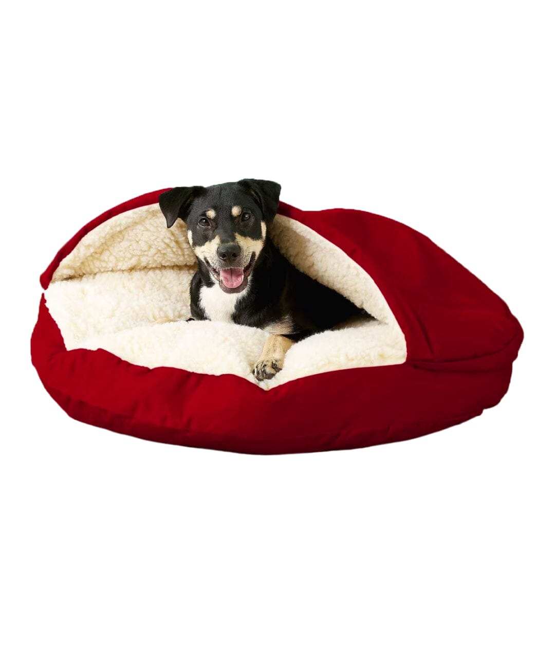Snoozer Cozy Cave Round Dog Bed Dog bed Snoozer Pet Products Small Red Standard
