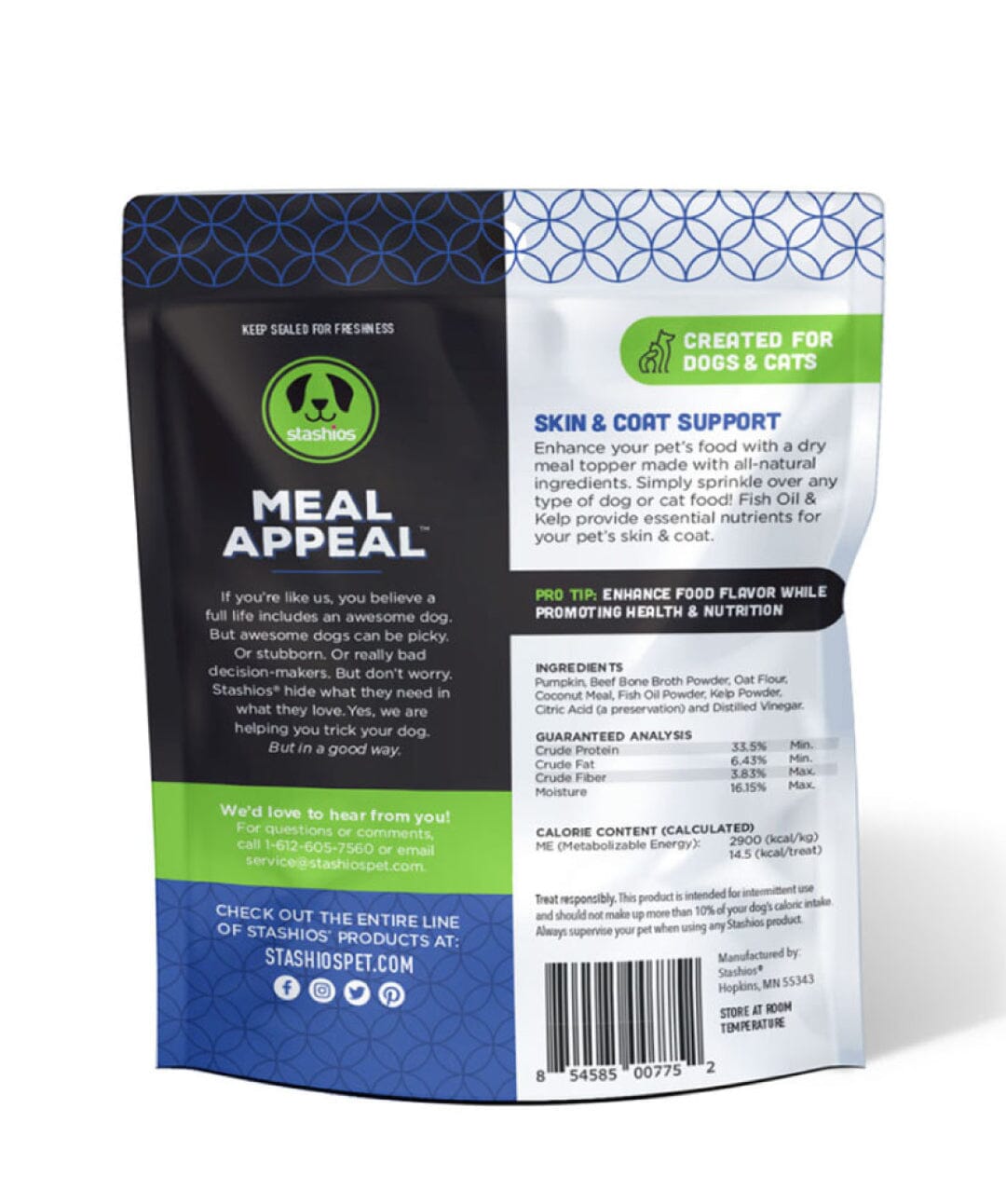Stashios Meal Appeal Skin & Coat Support Meal Topper Meal Topper Rover 