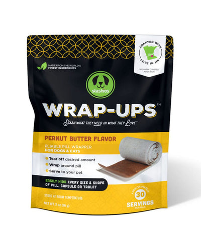 Stashios Wrap-Ups Peanut Butter Pill Wrapper Treats Dog Treats Rover 