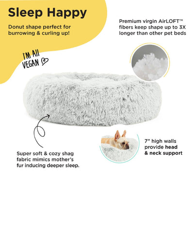 The Original Donut Shag Calming Pet Bed Dog Beds Rover 