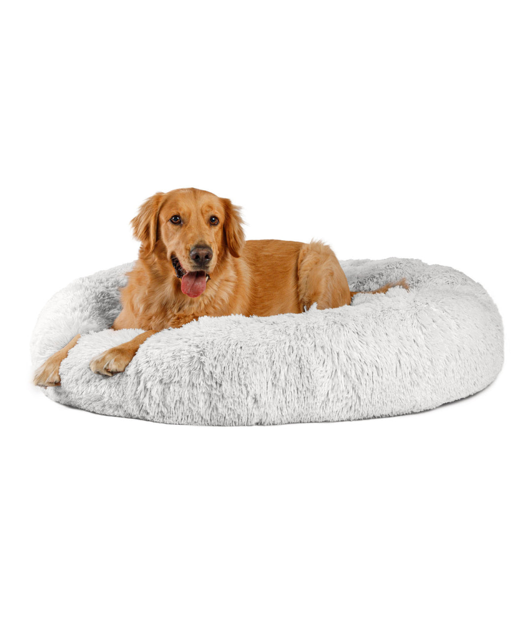 The Original Donut Shag Calming Pet Bed Dog Beds Rover S Frost 