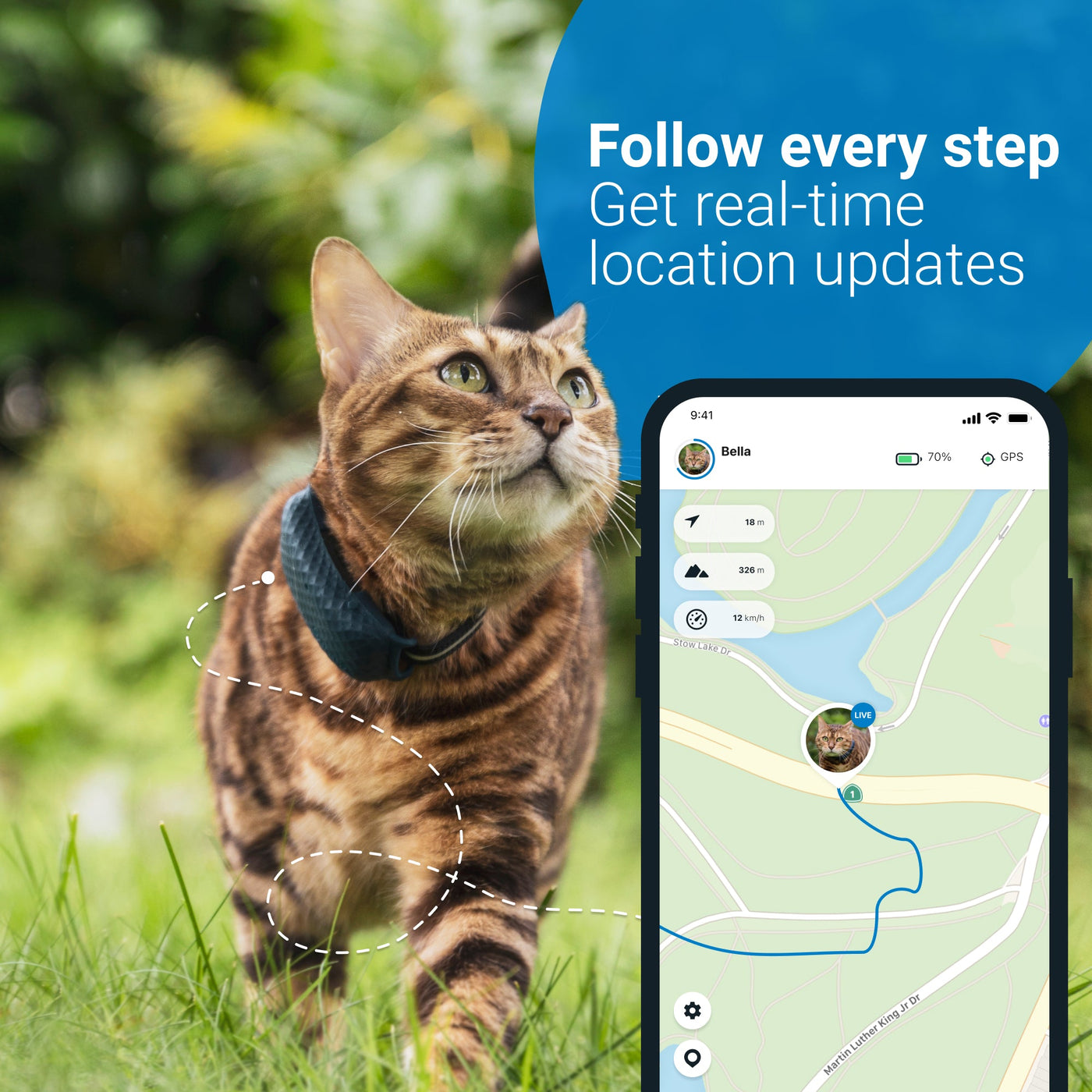 Skov regiment henvise Tractive GPS Tracker for Cats – Rover Store