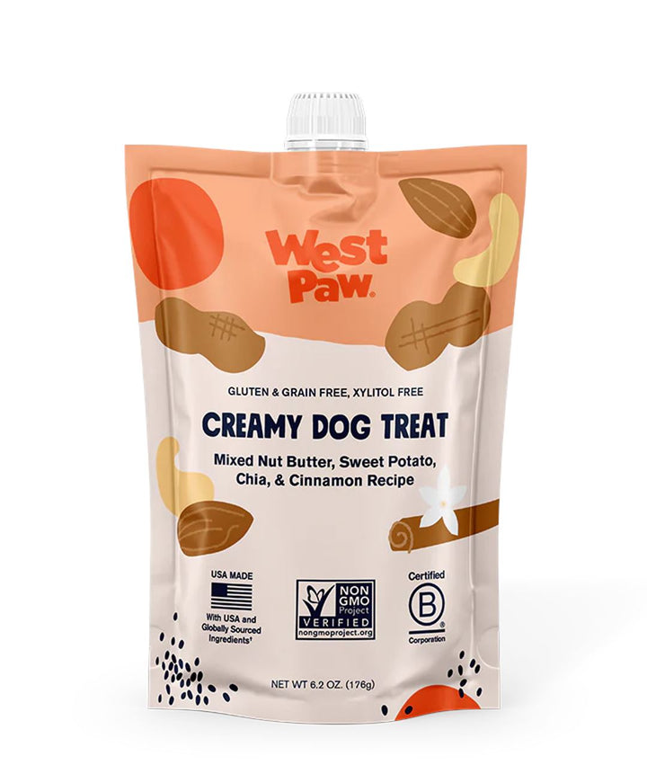 West Paw Creamy Nut Butter & Sweet Potato Chia Seed Dog Treats Dog Treats Rover 