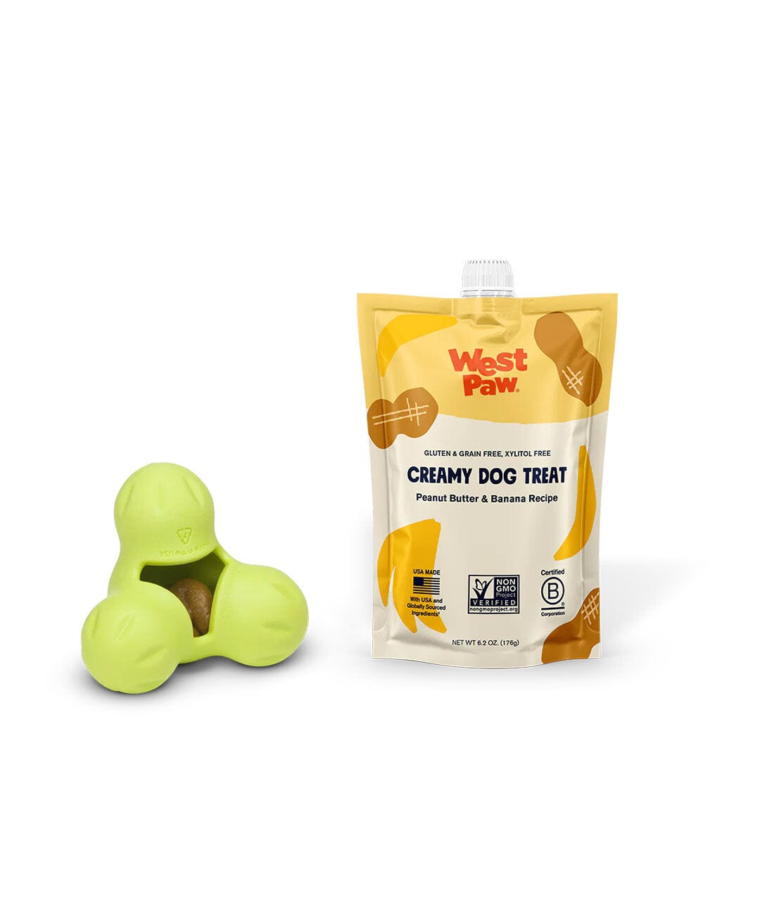 West Paw Creamy Peanut Butter & Banana Dog Treats Dog Treats Rover 