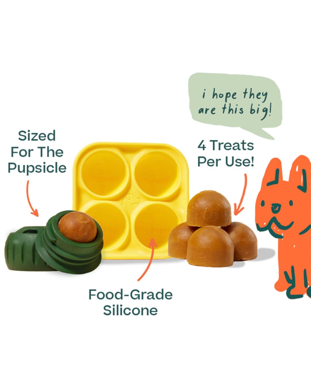 Woof Pupsicle Frozen Treat Dog Toy Starter Pack